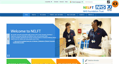 Desktop Screenshot of nelft.nhs.uk