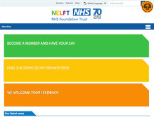 Tablet Screenshot of nelft.nhs.uk